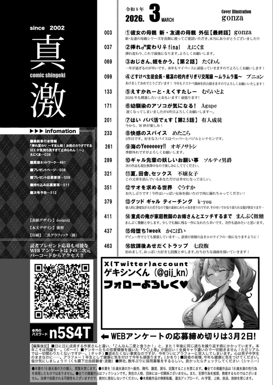 COMIC真激2026年3月号 2 ページ目