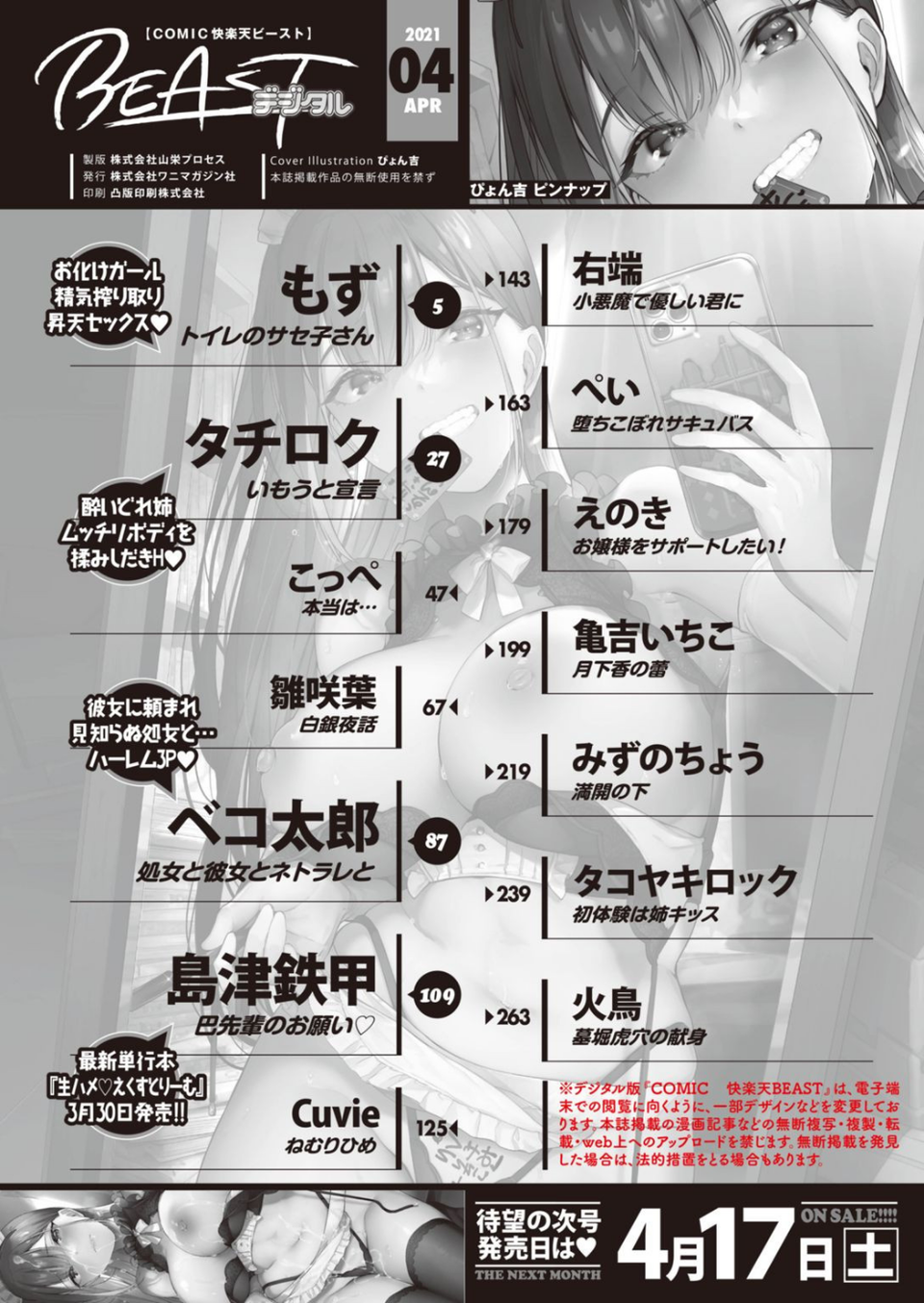 COMIC快楽天ビースト 2021年04月号 2 ページ目