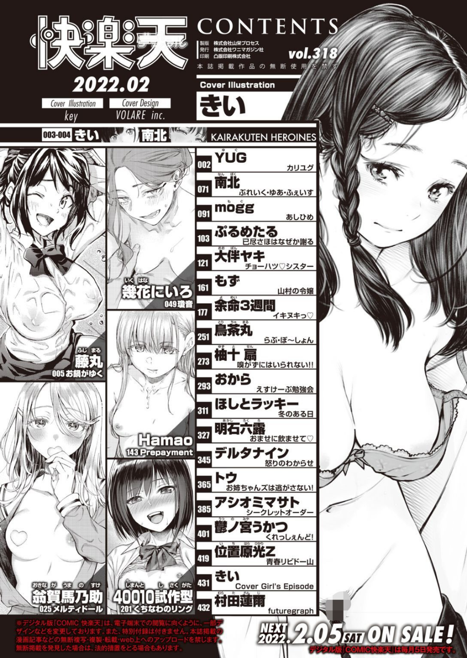 COMIC快楽天 2022年02月号 2 ページ目