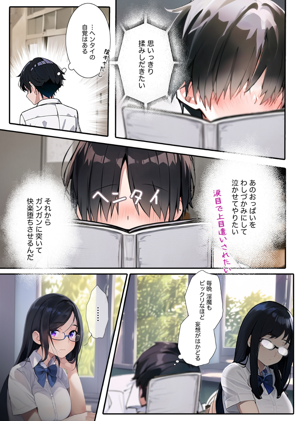 学園H性活〜AI覚醒！学校極楽園編 僕 クール美人の委員長に食べられた（単話） 3 ページ目