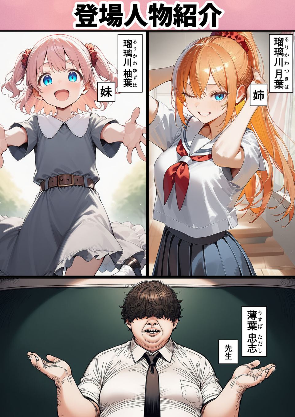 瑠璃川姉妹の羞恥被害 モザイク版 4 ページ目