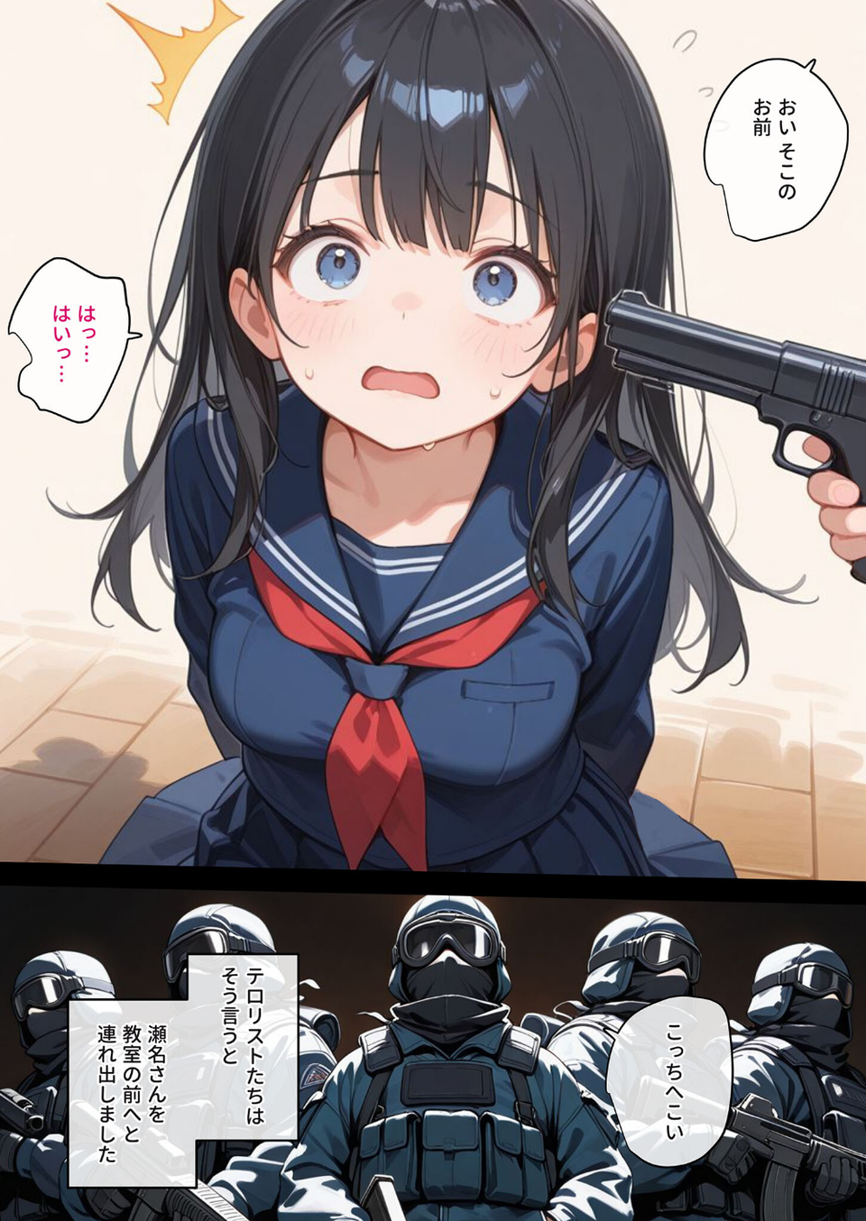 学園を占拠したテロリストがド変態だったら モザイク版（単話） 7 ページ目