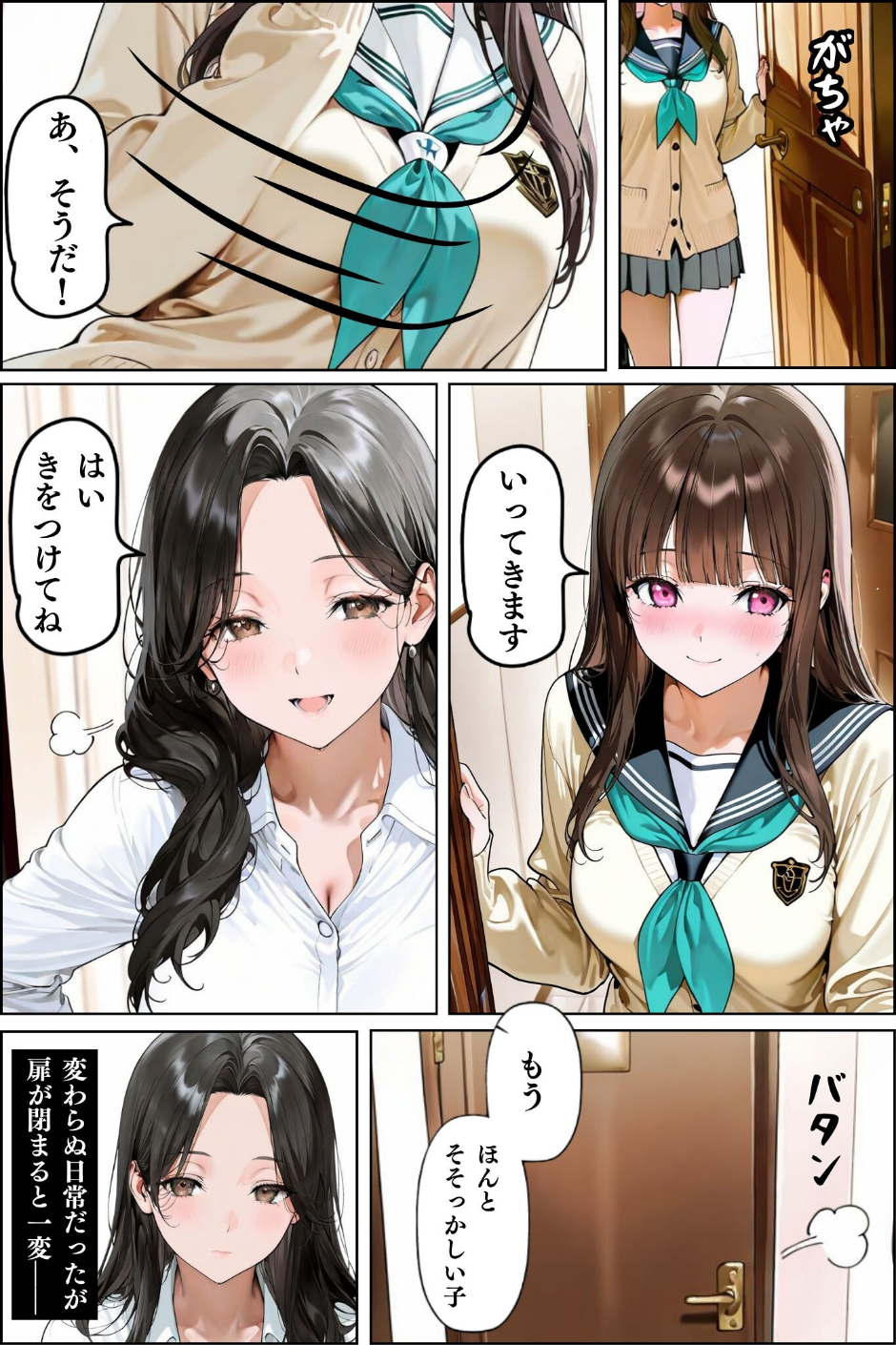 隣人種付け モザイク版 9 ページ目