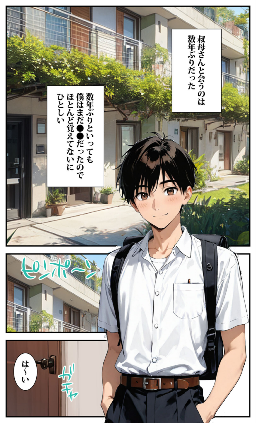 一週間叔母さんと二人きりで住むことになったんだけど叔母さんは裸族だった モザイク版 4 ページ目