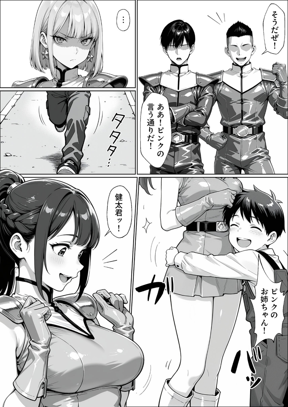 正義の戦隊ヒロイン！無限ハードSEXで戦えないほど快楽依存に●●され悪の組織に完堕ちする！ 前編 モザイク版 9 ページ目