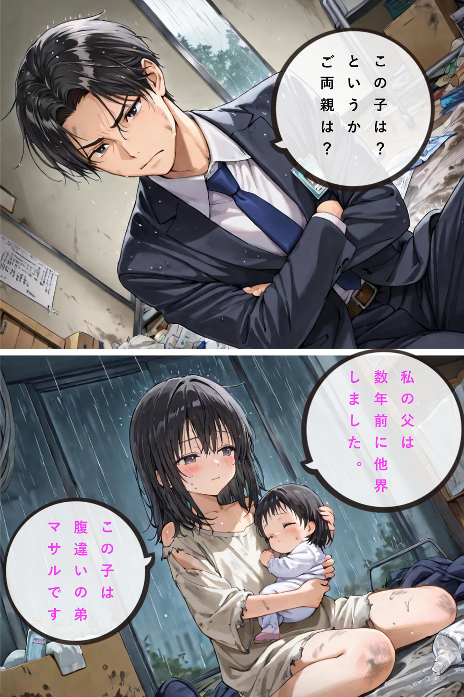 レ○プされていた少女を保護したら花嫁になった話 モザイク版 8 ページ目