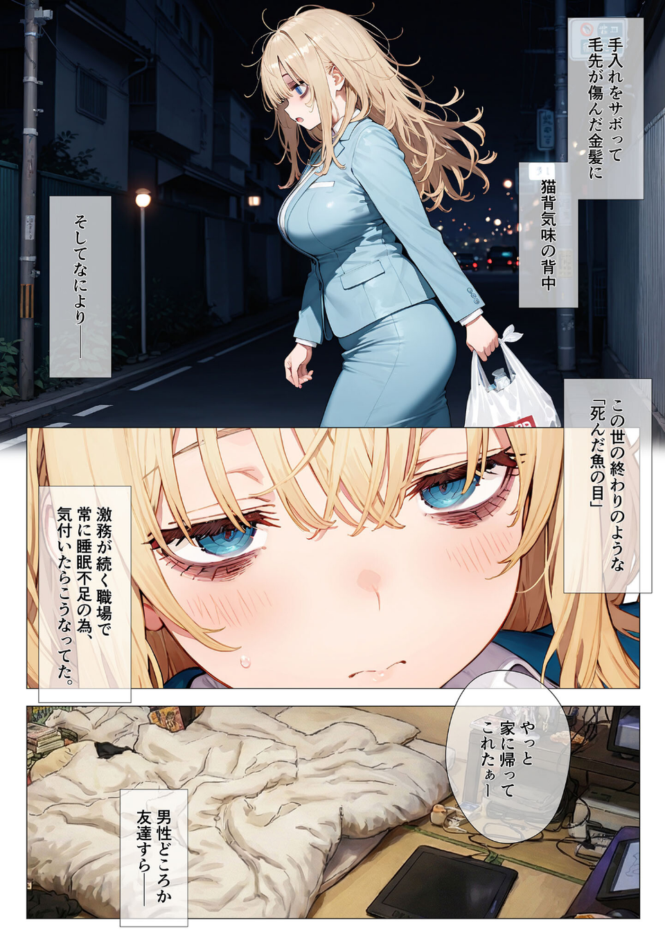 エロ漫画の国のアリス -29歳限界女子が漫画の世界を堪能する- モザイク版 4 ページ目