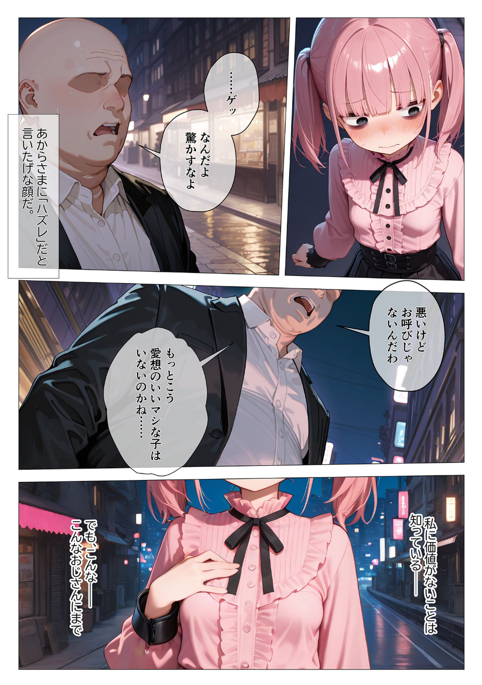 地雷系ブス、おじさんを買う。 モザイク版 8 ページ目