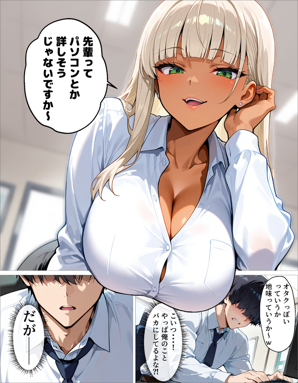 新卒の黒ギャルが「きも…」って言いながら搾精してくれる話（1） 5 ページ目