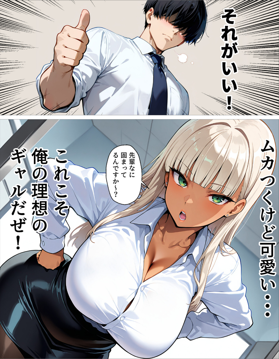 新卒の黒ギャルが「きも…」って言いながら搾精してくれる話（1） 6 ページ目