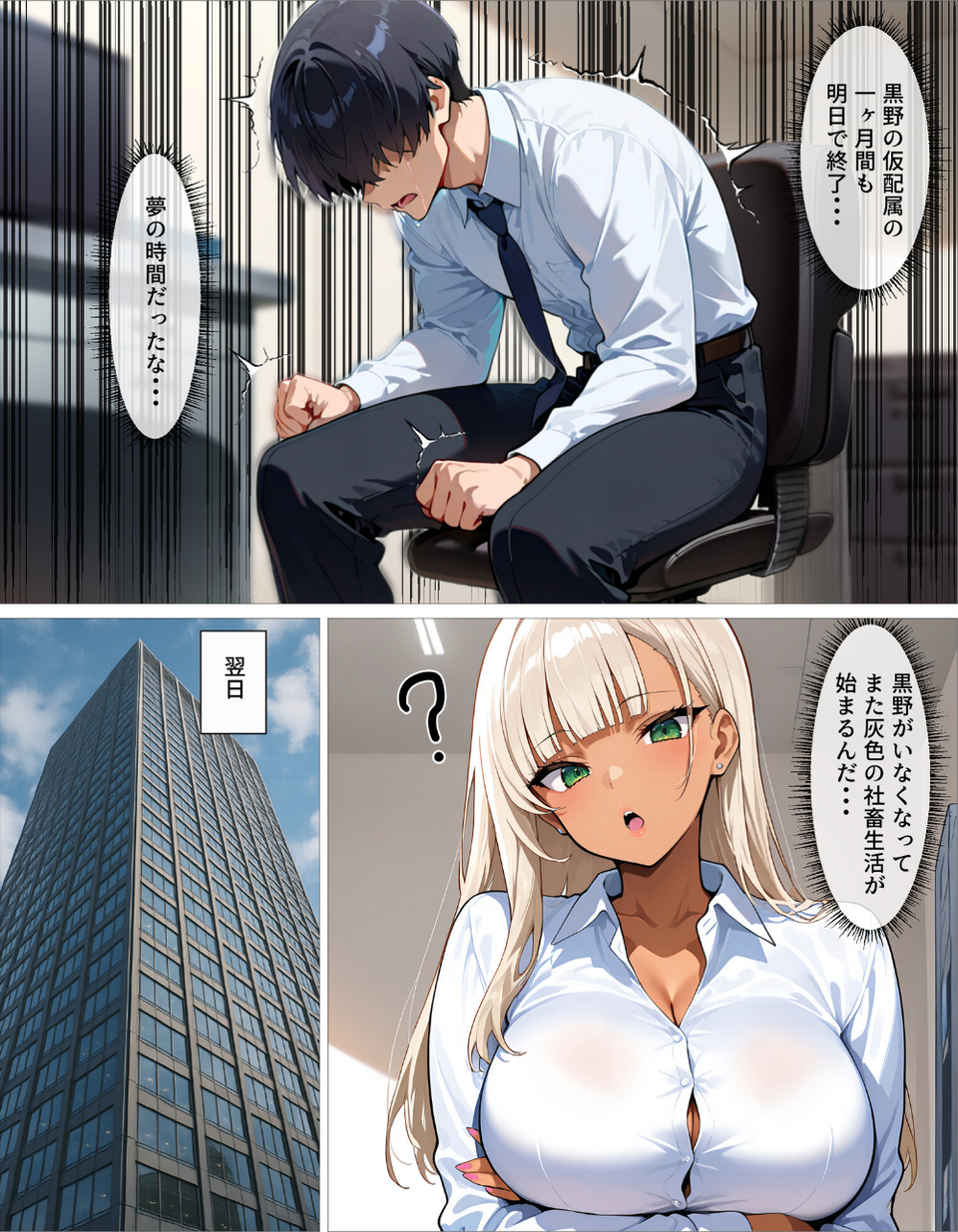新卒の黒ギャルが「きも…」って言いながら搾精してくれる話（1） 10 ページ目