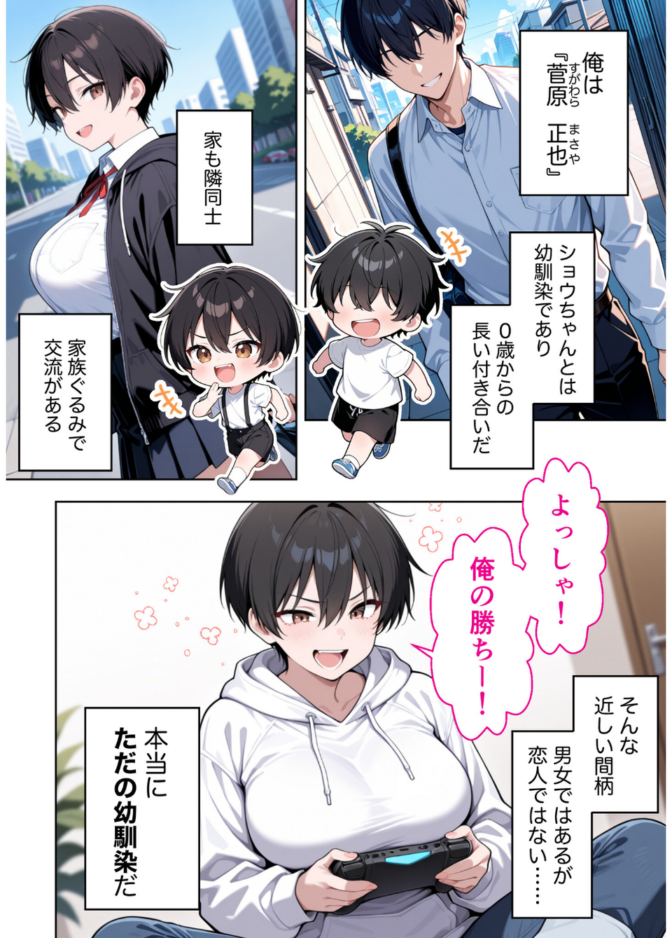 ボーイッシュ幼馴染がエロすぎて困っています 3 ページ目