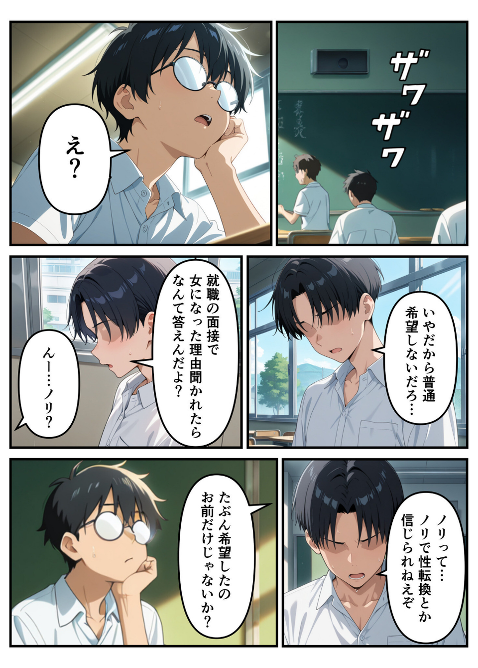 性転換希望調査に僕だけ希望するで出した結果、本当に女の子になってしまった話 3 ページ目