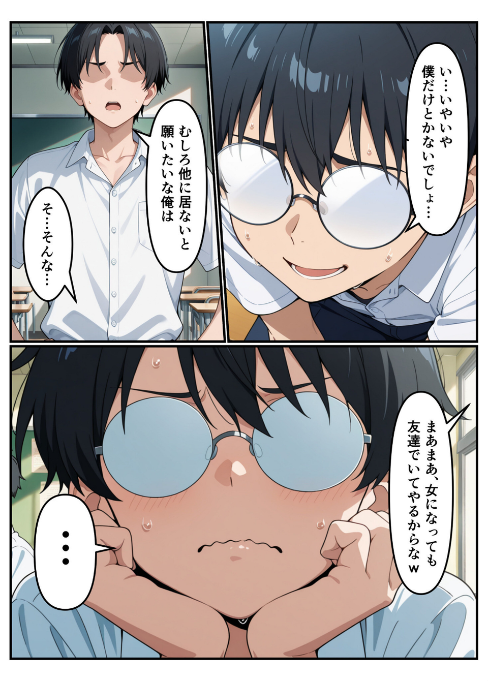 性転換希望調査に僕だけ希望するで出した結果、本当に女の子になってしまった話 4 ページ目
