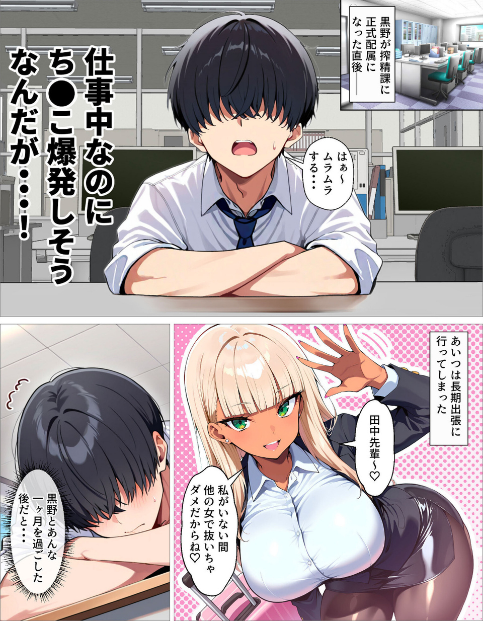 新卒の黒ギャルが「きも…」って言いながら搾精してくれる話(単話) 2 ページ目