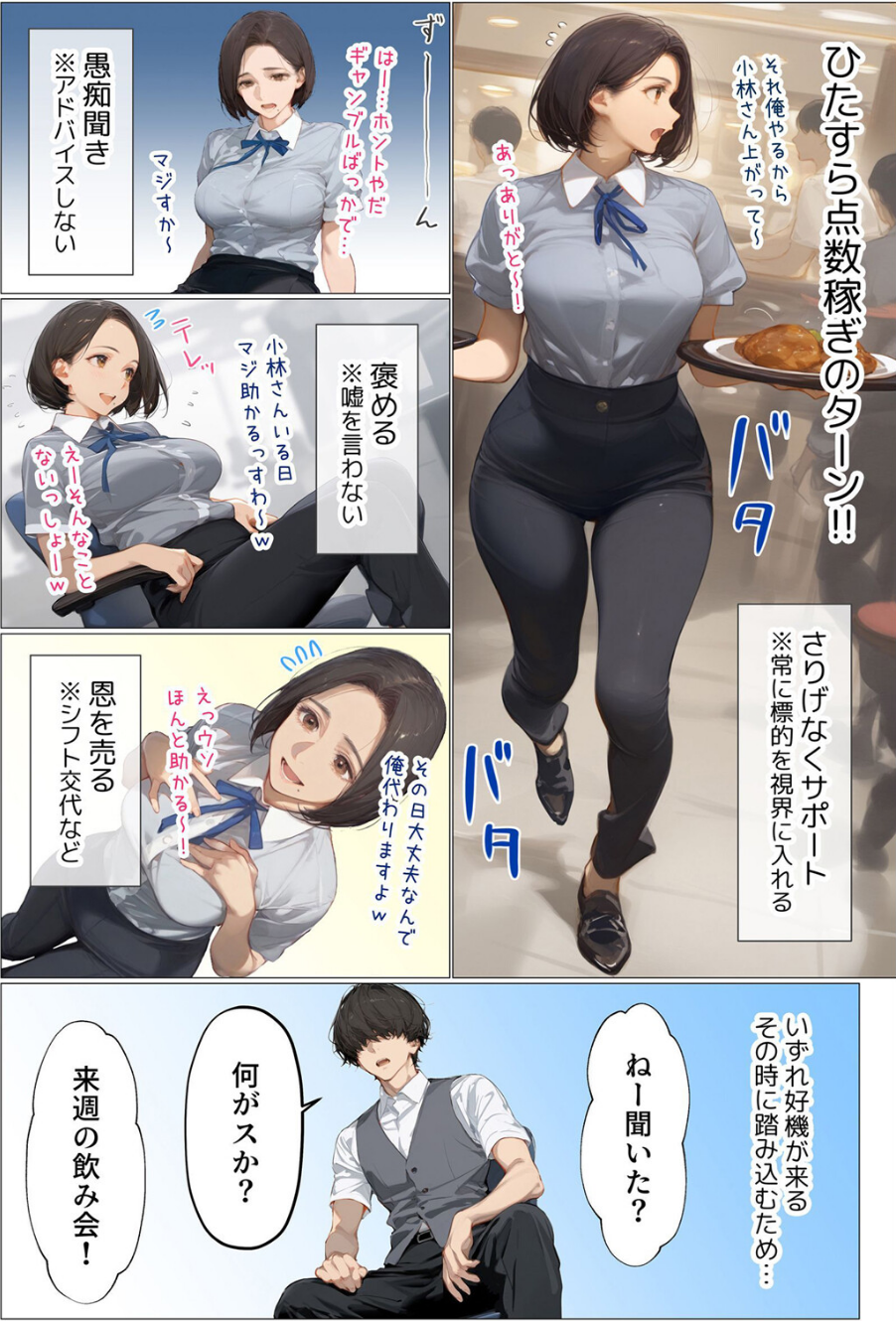 バ先のパート主婦(アラフォー・子持ち)旦那も知らない変態SEXで寝取り開発 1 6 ページ目