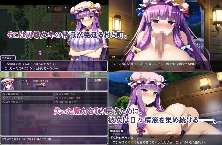 魔力を失ったパチュリーが体を売って働くお話 2 ページ目