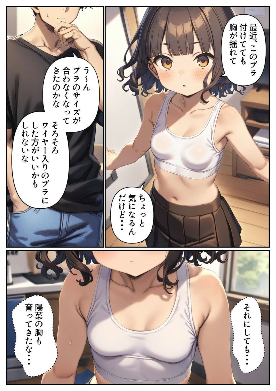 妹のブラを選ぶ。そしてセックスをする。 2 ページ目