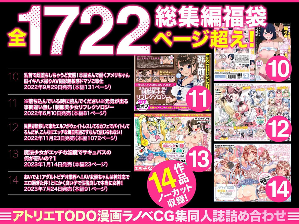 アトリエTODO漫画ラノベCG集同人誌詰め合わせ 全1722ページ超え!総集編福袋DX 4 ページ目
