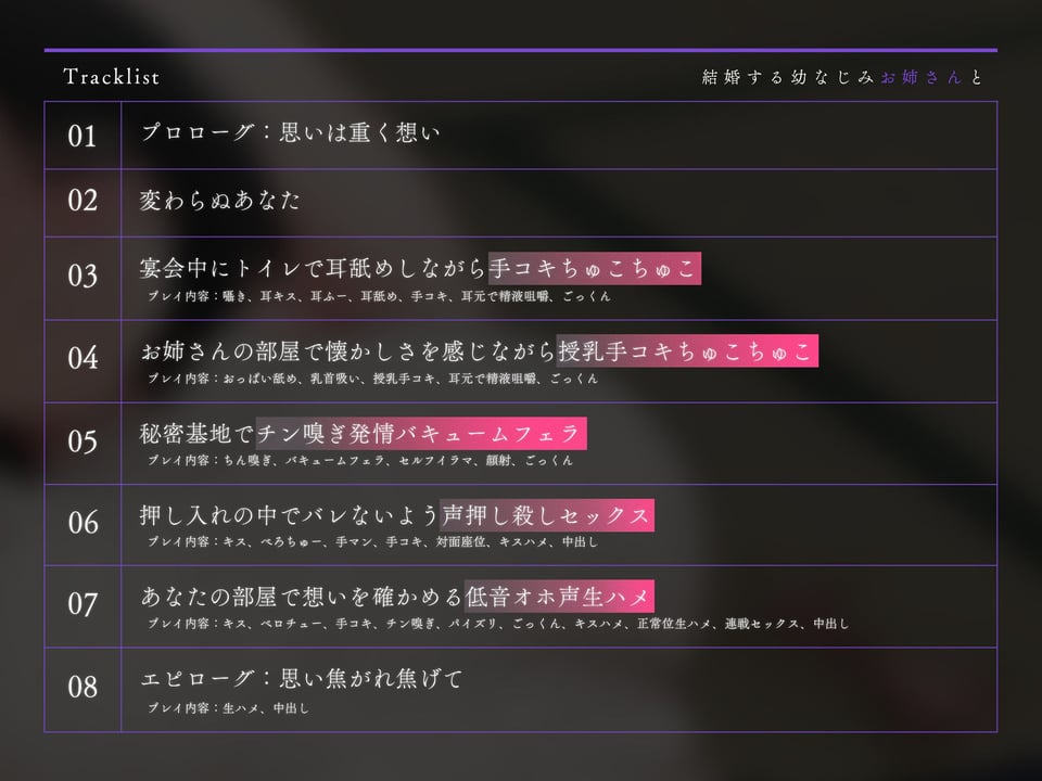 【寝取り】結婚する幼なじみお姉さんと最後の想い出を〜年上お姉さん×最後の想い出×下品低音オホ声〜【KU100】 4 ページ目