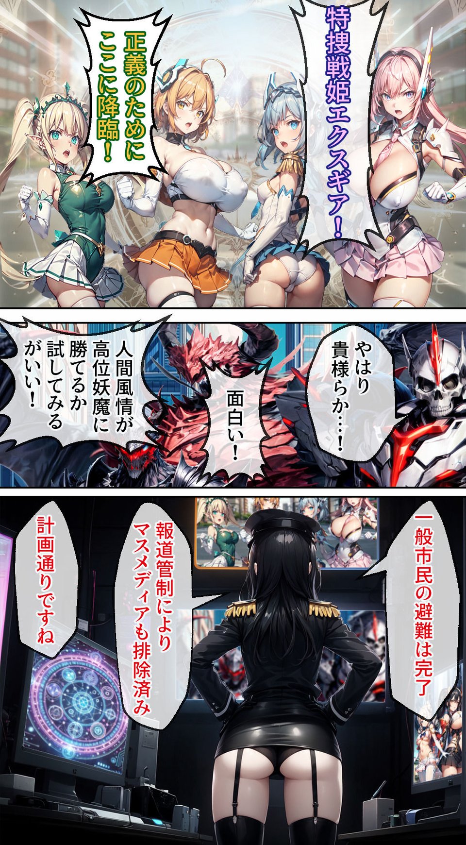 特捜戦姫エクスギア 〜変身ヒロイン公開調教!クズ市民の逆襲!〜 1 ページ目