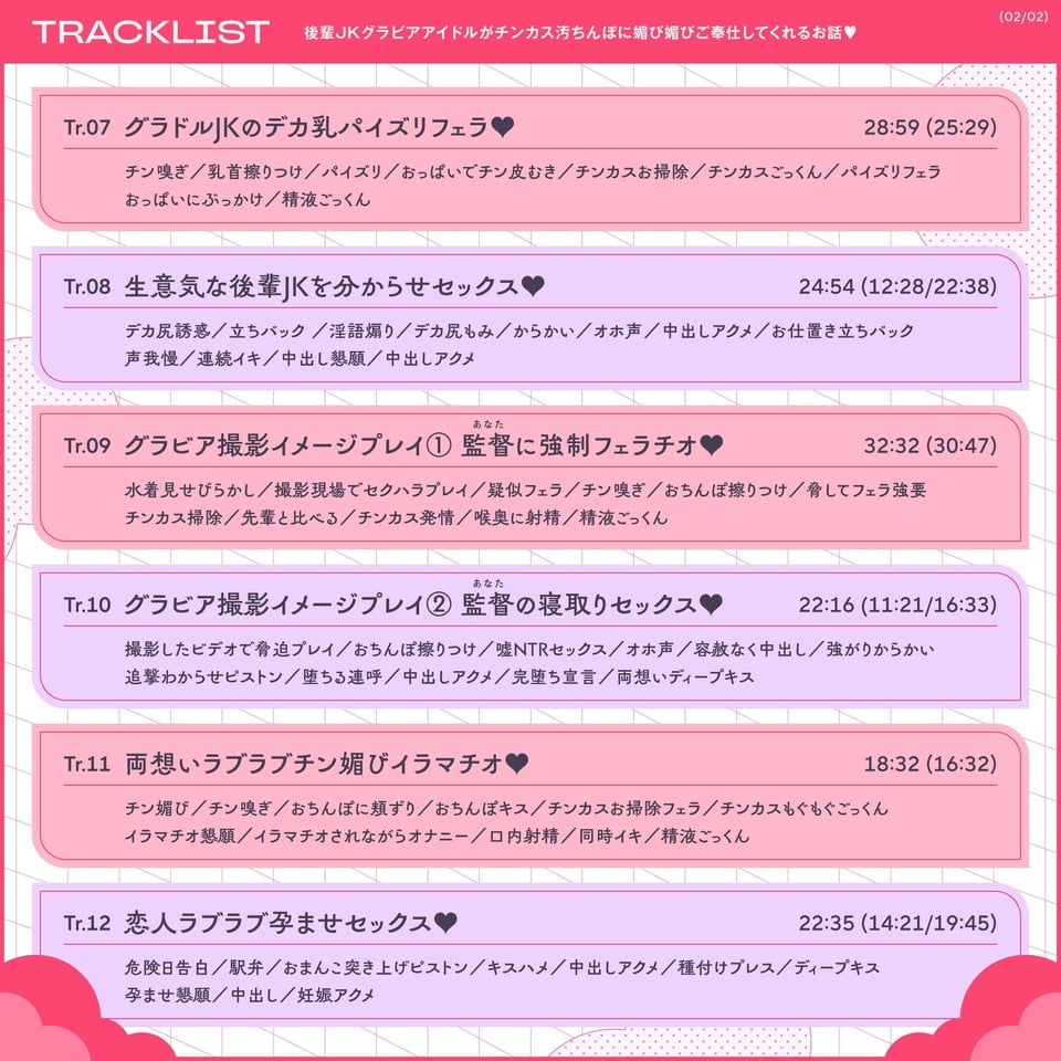 後輩JKグラビアアイドルがチンカス汚ちんぽに媚び媚びご奉仕してくれるお話♪【KU100】 5 ページ目