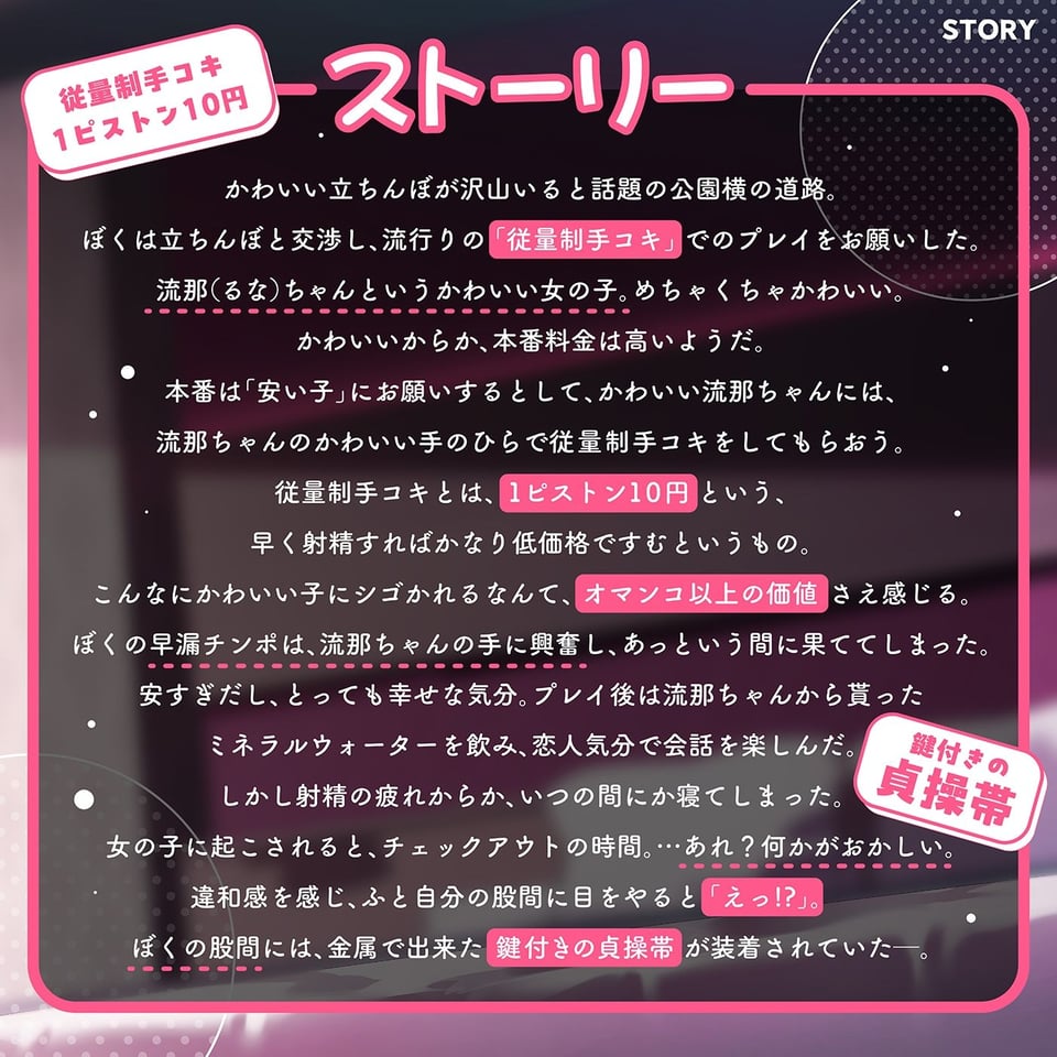 【射精管理×貞操帯×貢ぎマゾ】おちんぽ管理「貢ぎマゾ成長日記」〜外出時は貞操帯と女の子のショーツ着用///〜 1 ページ目