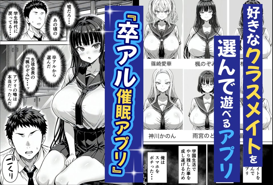 卒アル催●アプリ 卒業アルバムから選んで支配できるアプリ 復讐編 1 ページ目