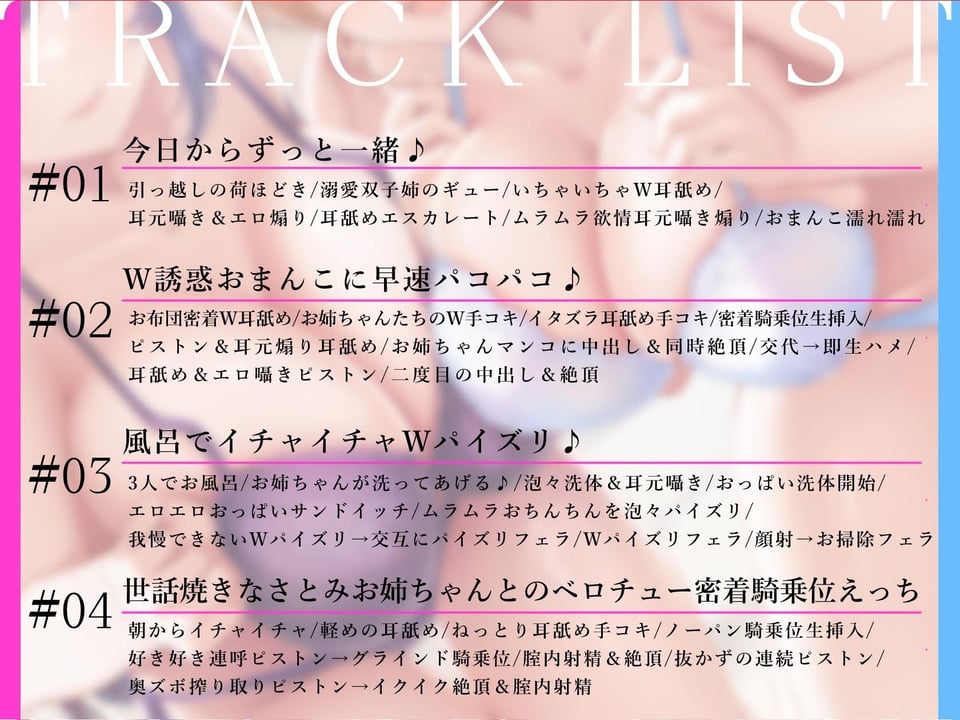 【超密着W囁き】ゆうわくツインズ〜ドスケベ爆乳双子姉が毎日耳元で生ハメおまんこ誘惑してくる溺愛えっち性活〜 5 ページ目