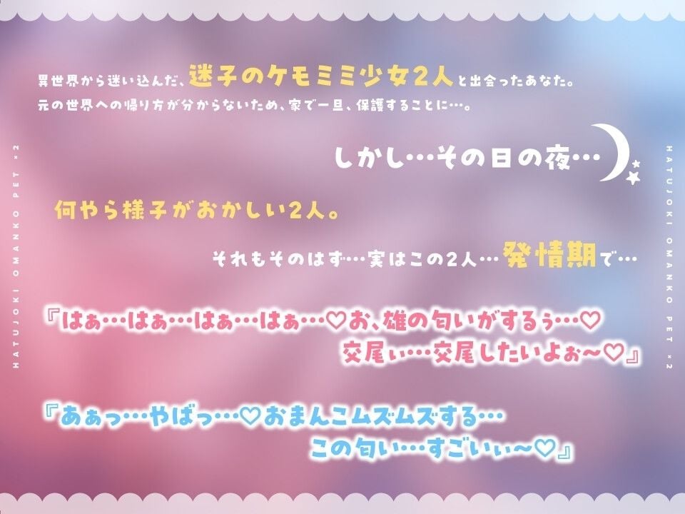 発情期おまんこペット×2（逆レ●プでおまんこ即堕ち、ハート目しゅきしゅきメロメロになるため、イチャラブ求愛多め。） 1 ページ目