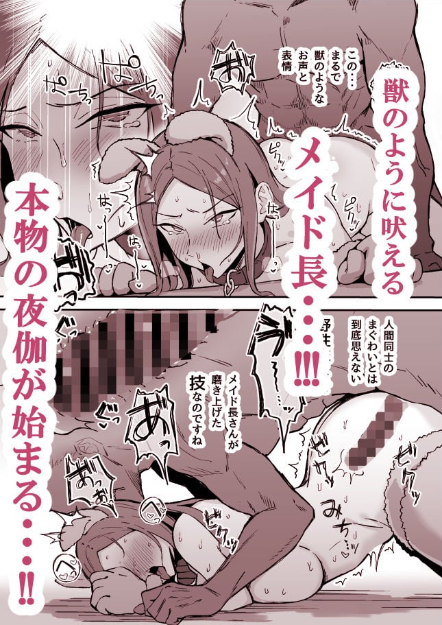 憧れの先輩メイド長の夜伽を見学 7 ページ目