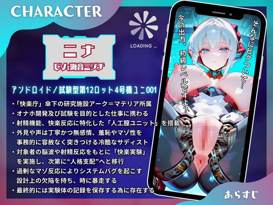 マゾちんぽを実験するアンドロイドは美しい記録を愛でる〜あなた様はオナホ開発の実験体として無情に搾精されます〜【ドM向け/KU100】 2 ページ目