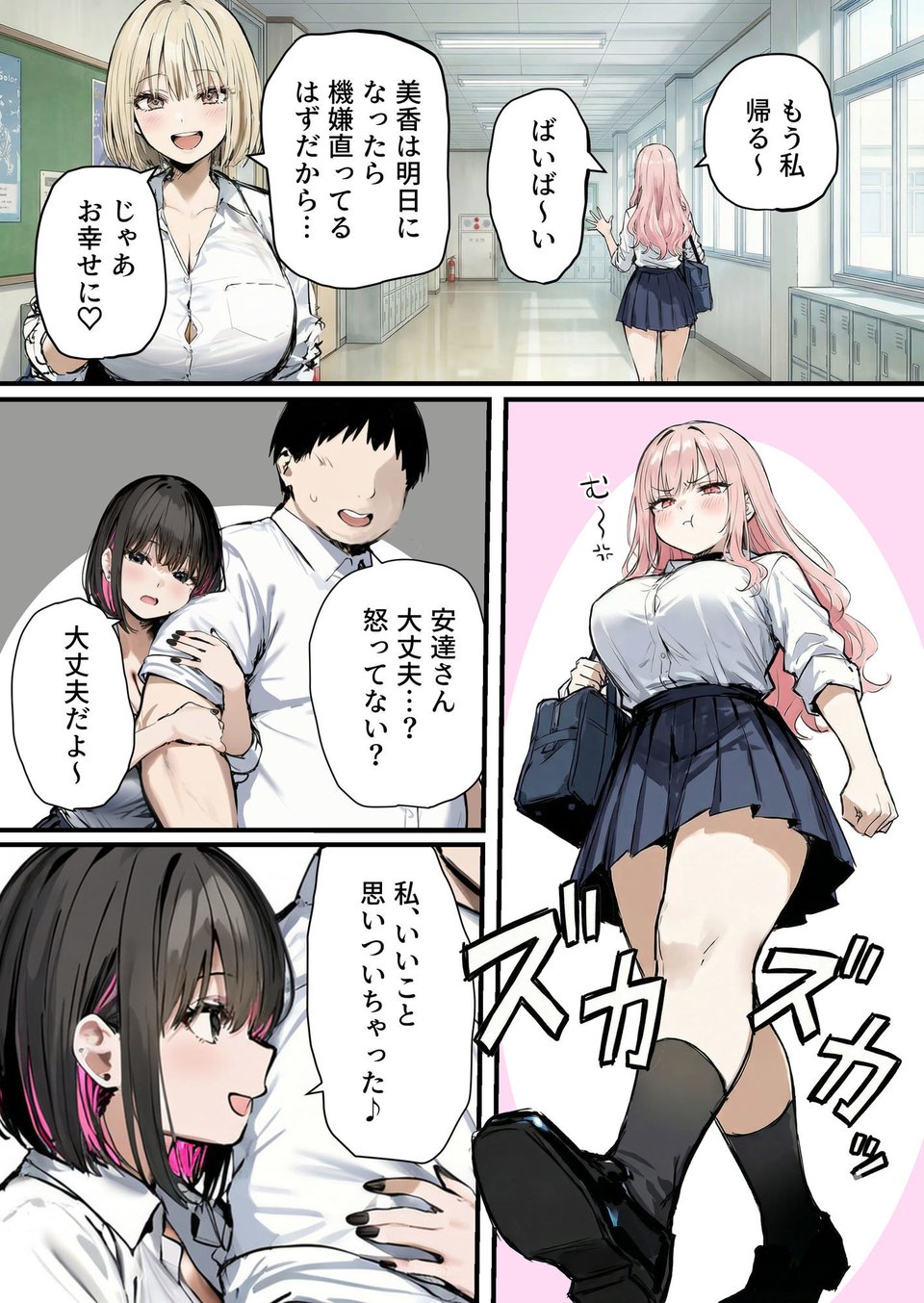 彼氏と喧嘩するたびに僕のチンポでオナニーするギャル4 6 ページ目
