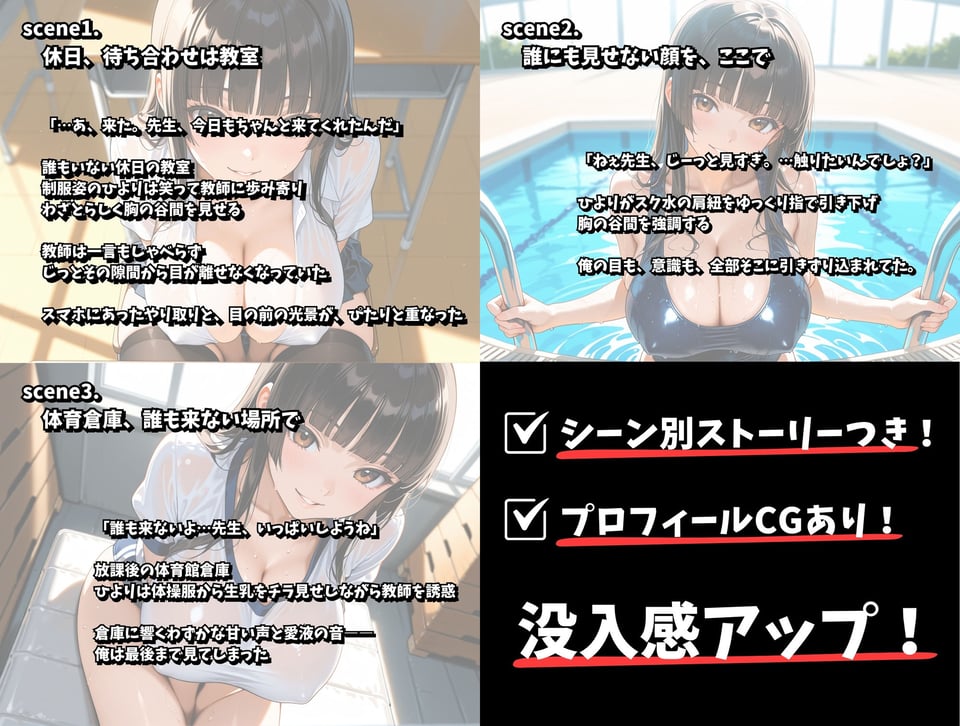 爆乳妹ちゃんキモデブ教師と汗だくえっち 9 ページ目