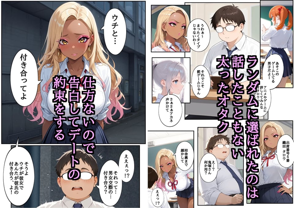 学園一ビッチと噂のギャルが罰ゲームでガチなオタクと付き合ったら… 2 ページ目