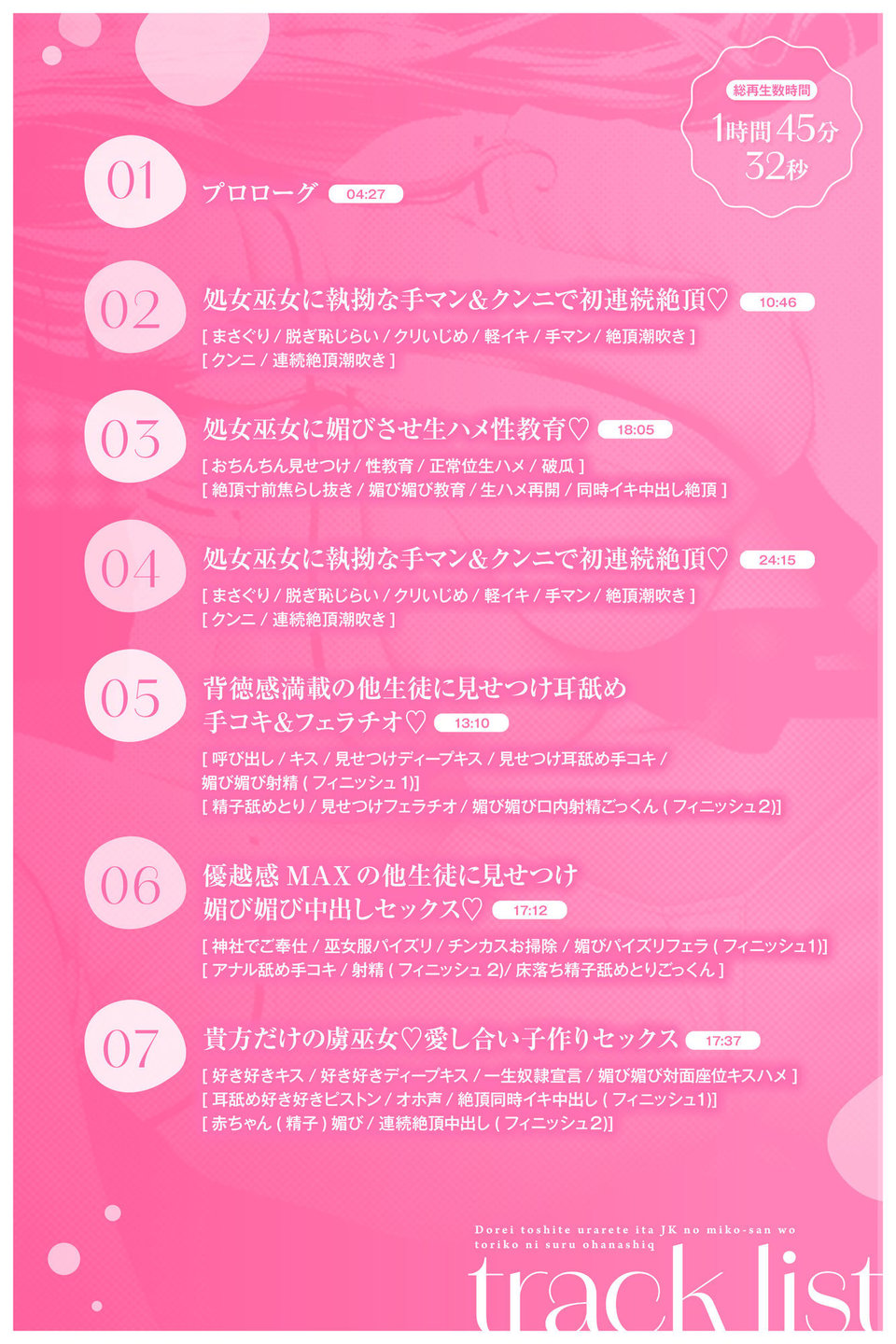【媚び媚び性教育】奴○として売られていたJKの巫女さんを虜にするお話 4 ページ目