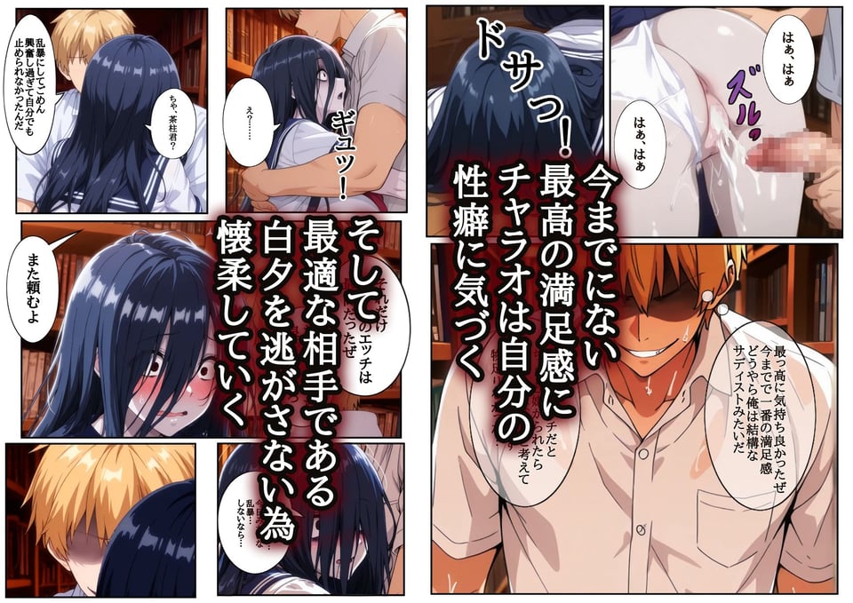 図書室の幽霊と呼ばれている女子にエッチなことしたら… 6 ページ目