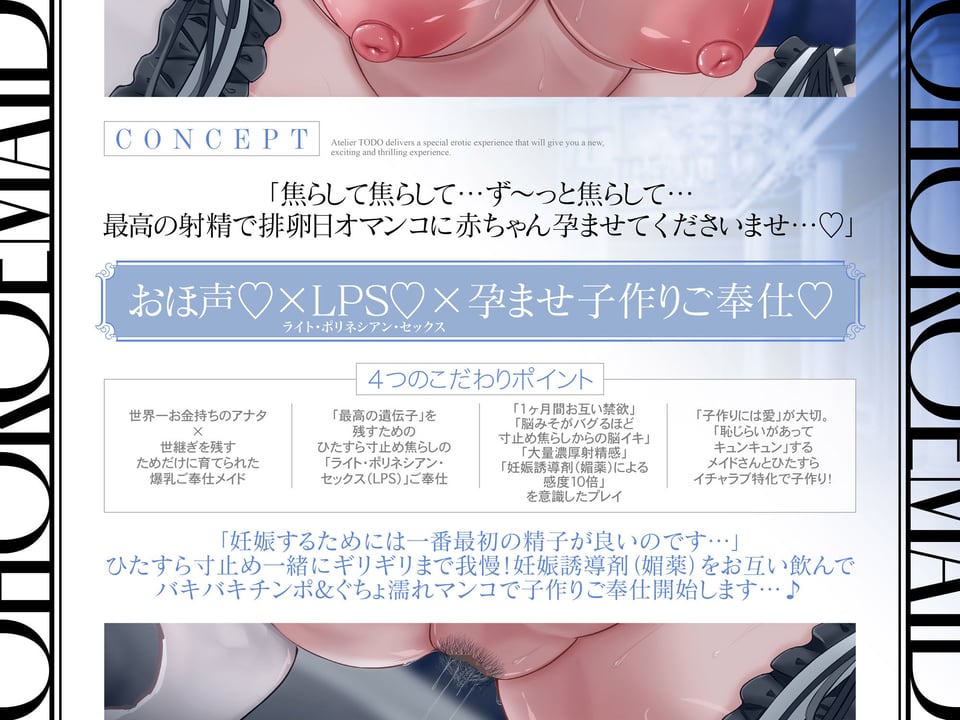 新人声優DEBUT！桐原琴音「子作りはご奉仕の一環です…」常に…超密着ゾクゾク誘惑で孕ませ懇願オホ声新人メイド【KU100】 3 ページ目