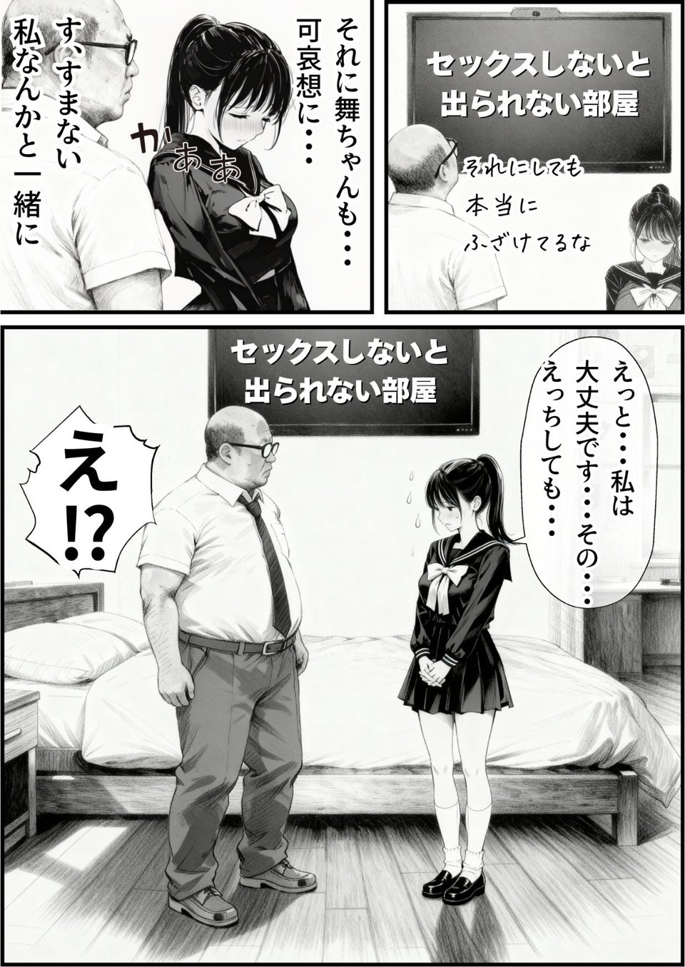 セックスしないと出られない部屋に娘の親友と閉じ込められたんだが・・・ 3 ページ目
