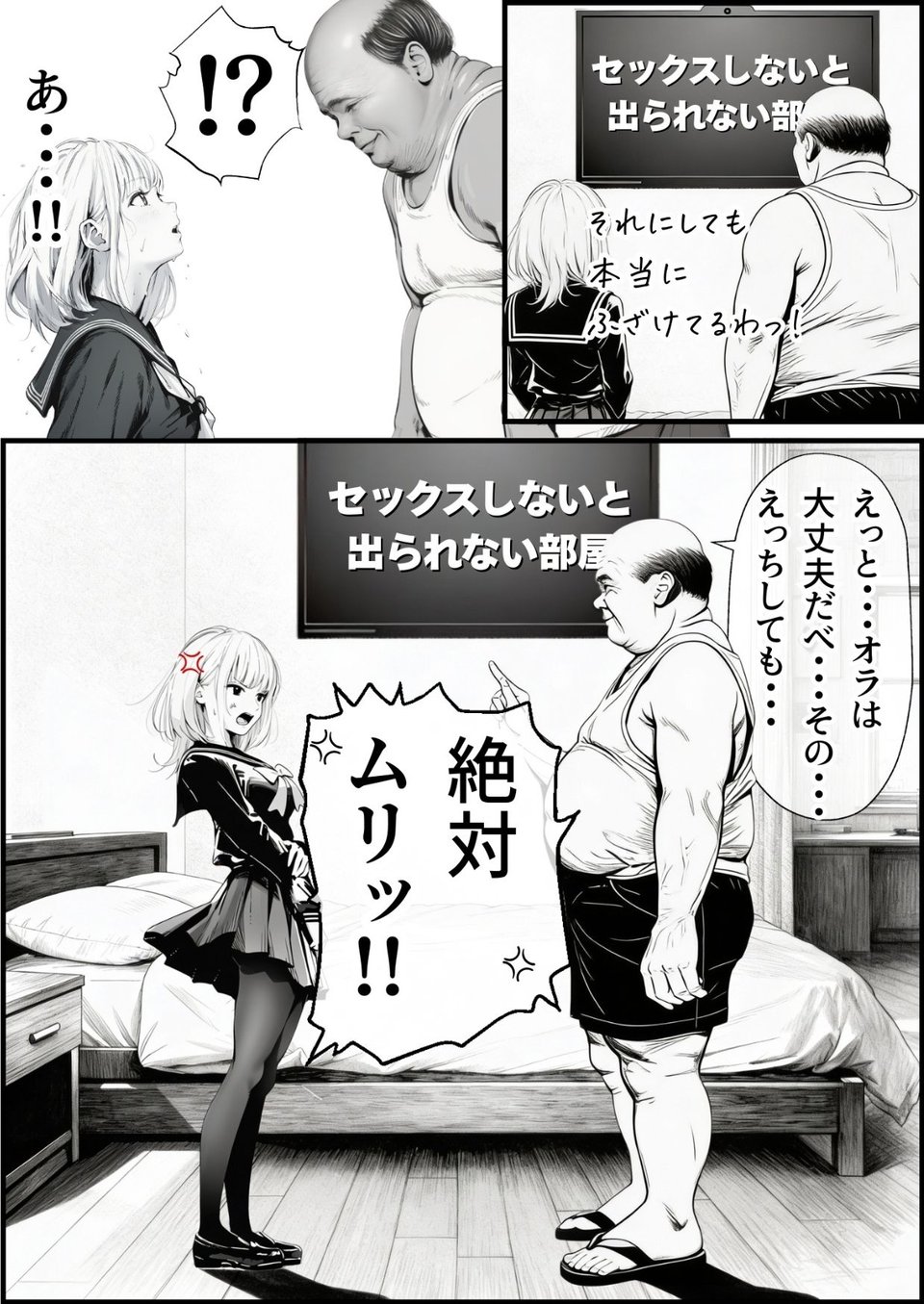 セックスしないと出られない部屋に親友のパパと閉じ込められたんですけど〜！？ 2 ページ目