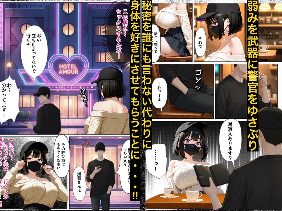 強気な裏アカ警察官、潮だくセックスで二か月後に分からされる話 4 ページ目