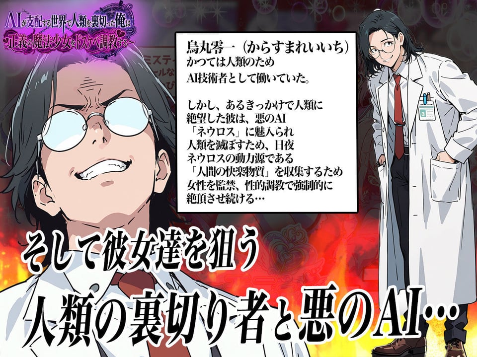 AIが支配する世界で人類を裏切った俺は正義の魔法少女をドスケベ調教する 2 ページ目