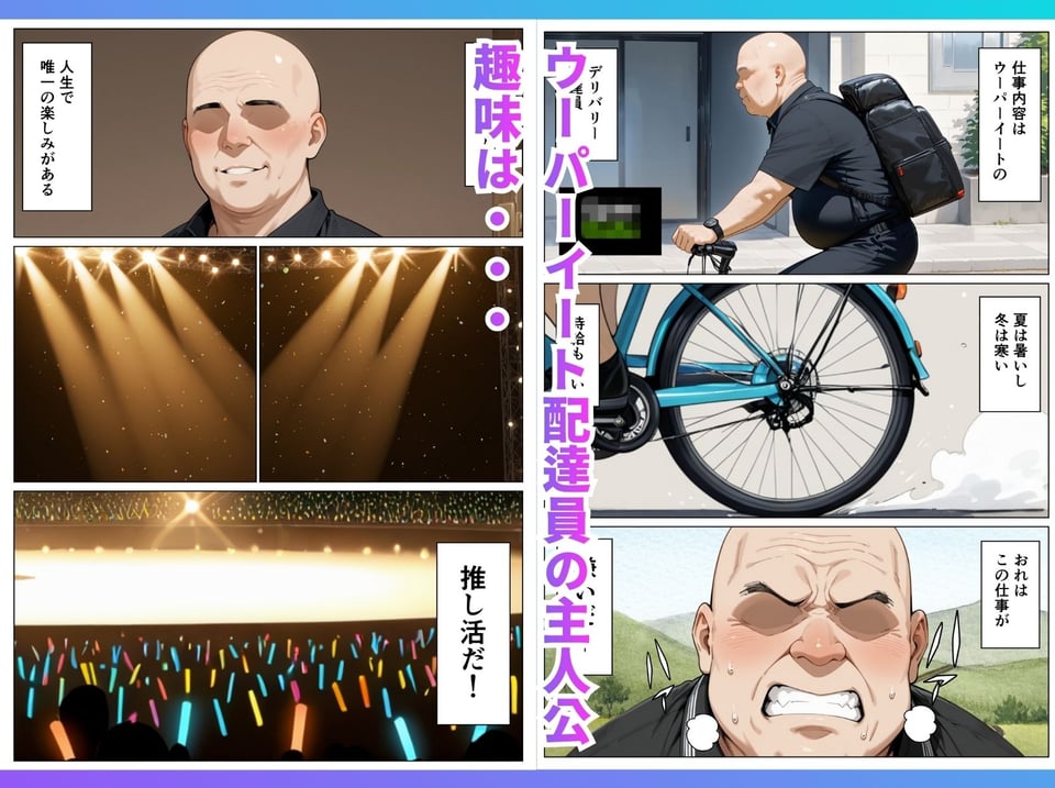 推しのアイドルがウーパーイート配達員の俺とセフレになった話 1 ページ目