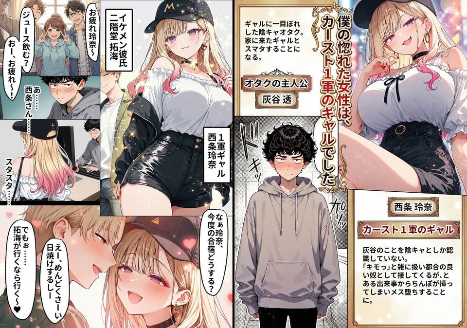 「挿れたら絶対許さないから」って言ってたカースト1軍ギャルのマ○コに、陰キャオタクがうっかり毎回超特濃種付けする話 1 ページ目