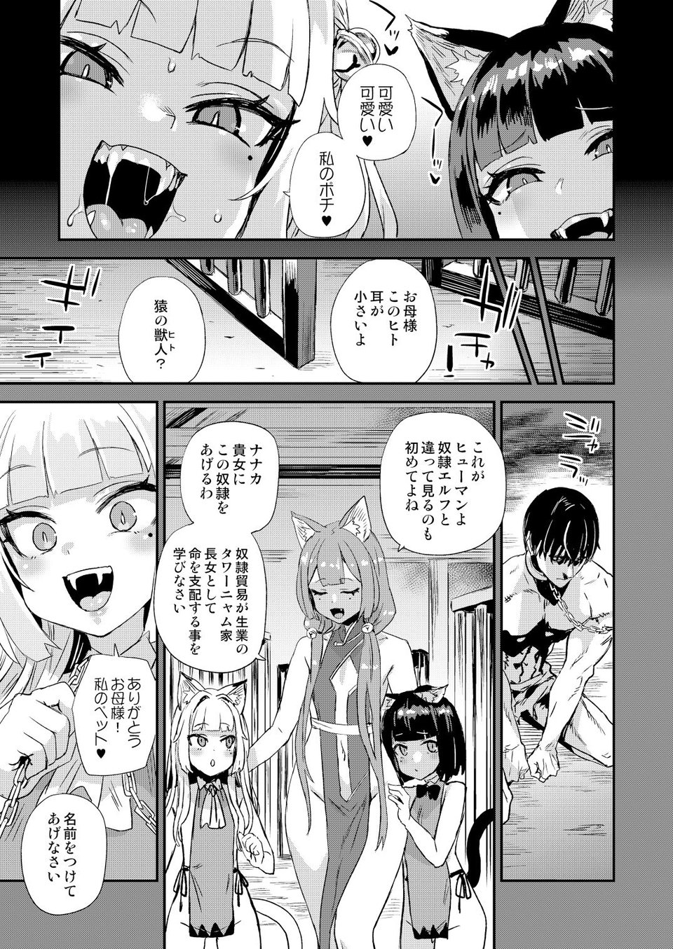 猫族娘はヒトを飼う。 3 ページ目