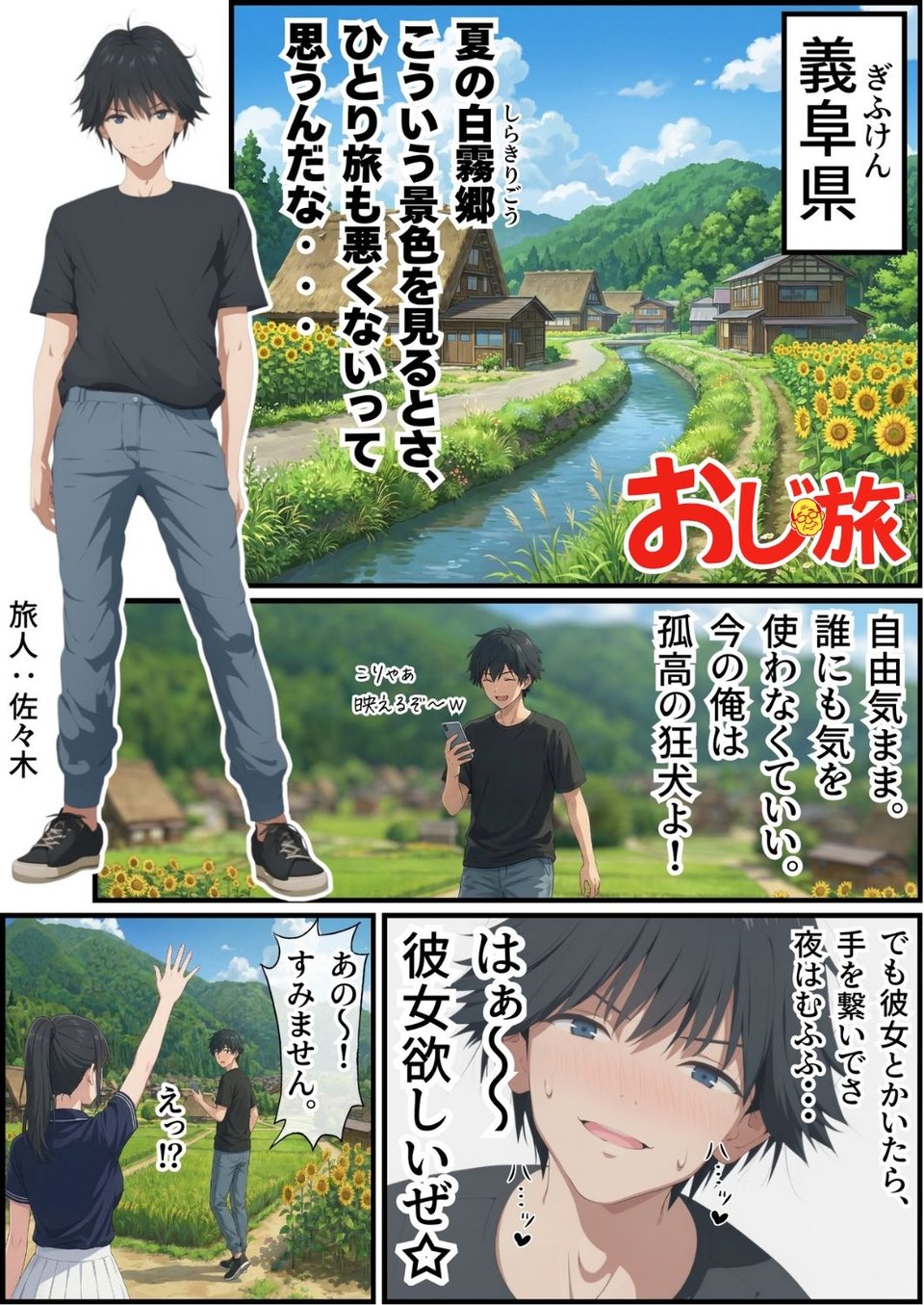【義阜編】おじさん、私を旅に連れてって 1 ページ目