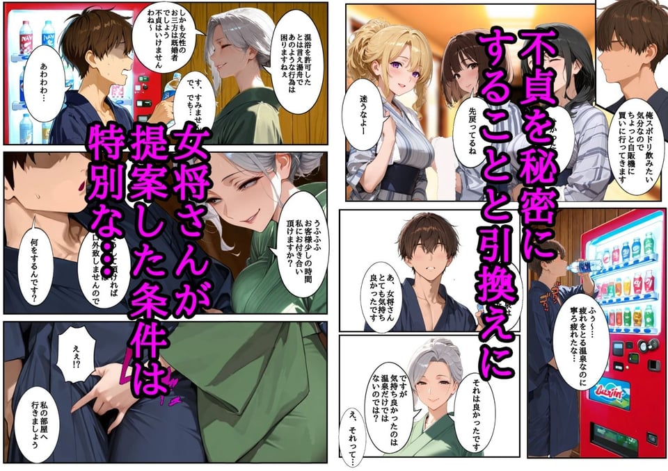母親の代わりに主婦友達三人と温泉旅行に行ったらエロいことになった 総集編 9 ページ目
