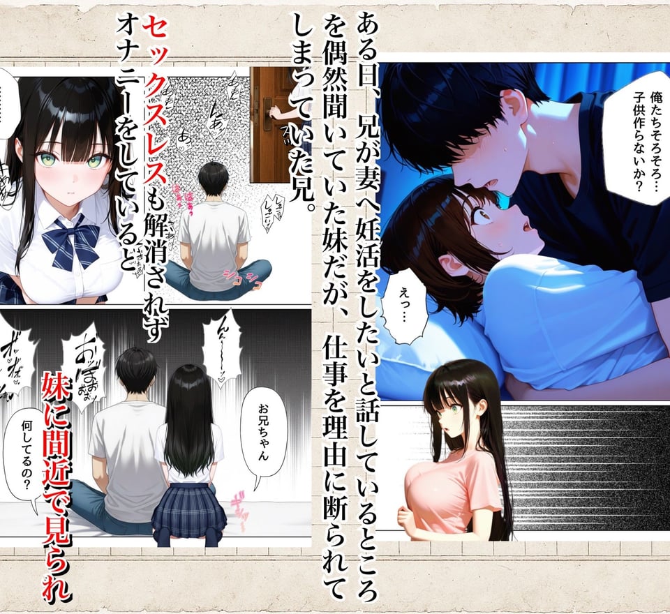 俺を好きすぎる妹がベロキス中出し懇願してくるので精液まみれにして孕ませてしまった話 3 ページ目