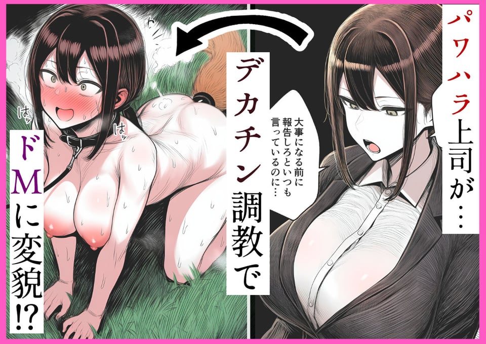 【人妻上司NTR】パワハラ上司がデカチン部下にドM調教されて肉便器化して寝取られる話 1 ページ目