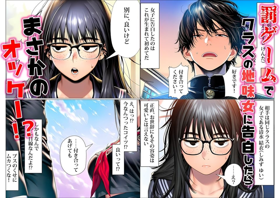 罰ゲームで地味ブスに嘘告白したら、孕ませちゃって結婚することになった 1 ページ目